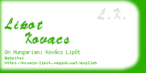 lipot kovacs business card