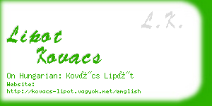 lipot kovacs business card